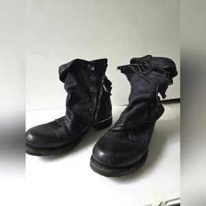 A.S. 98 Leather Boots (Midnight Blue)